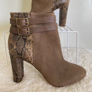 Antonio Melani, Brown Snake Skin, High Heel Booties, Size 10